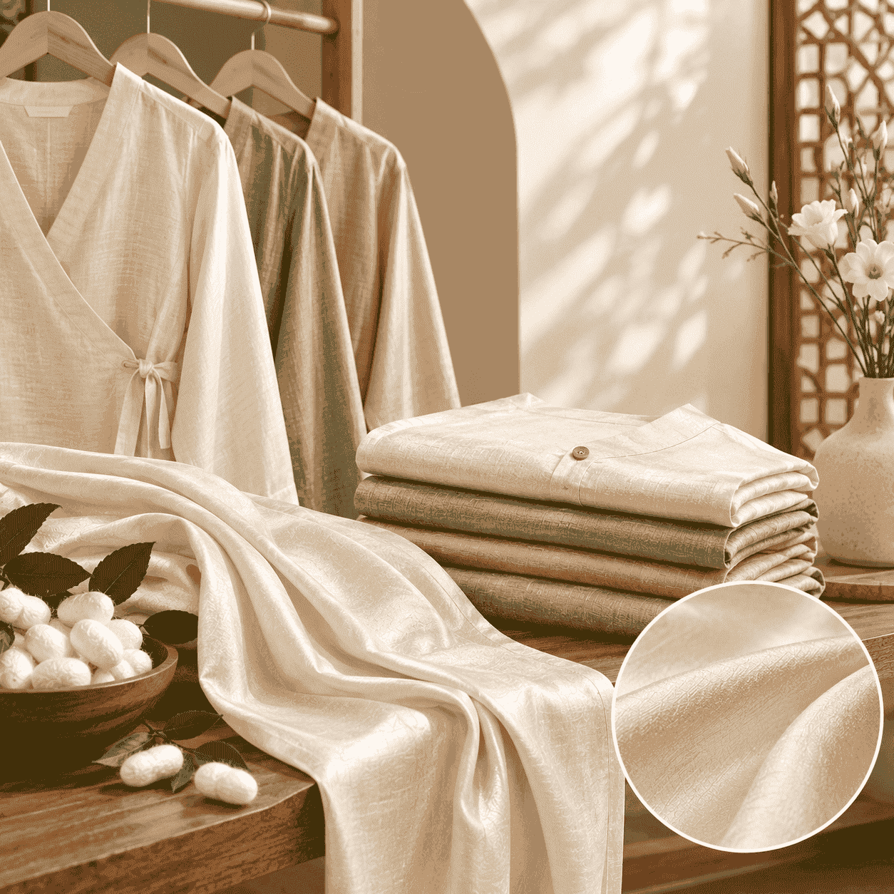 Ahimsa silk texture 2