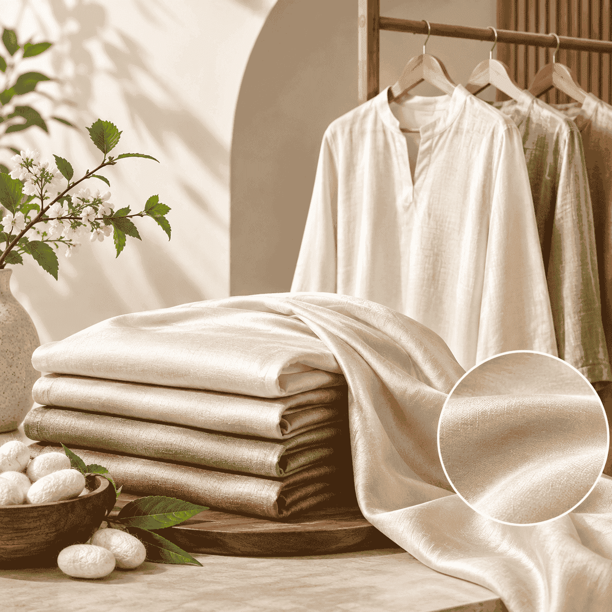 Ahimsa silk texture 3