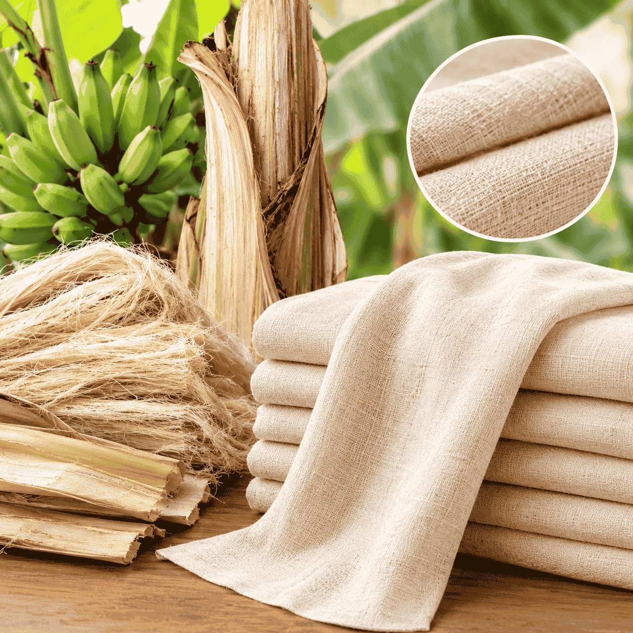 Banana fabric texture 2